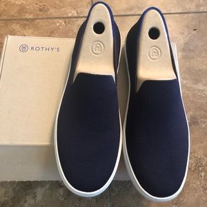 Rothy’s Navy Blue Slip On Sneakers